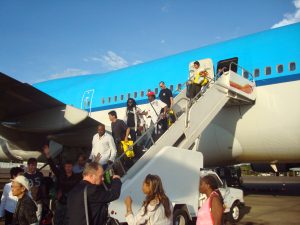 aankomst pengel airport klm