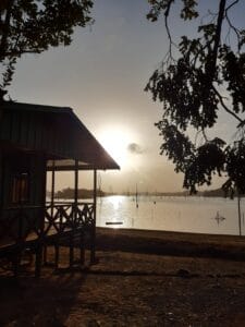 Zonsopgang op Ston Island